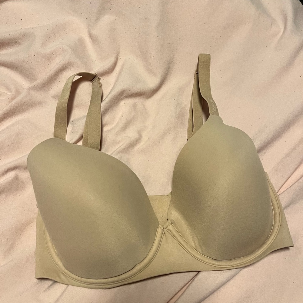Aerie Smoothez Full Coverage Bra 32 DD Beige Tan